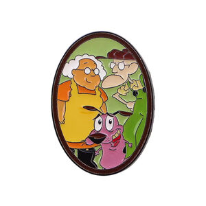 Courage the Cowardly Dog Classic Cartoon Enamel Pin Gift